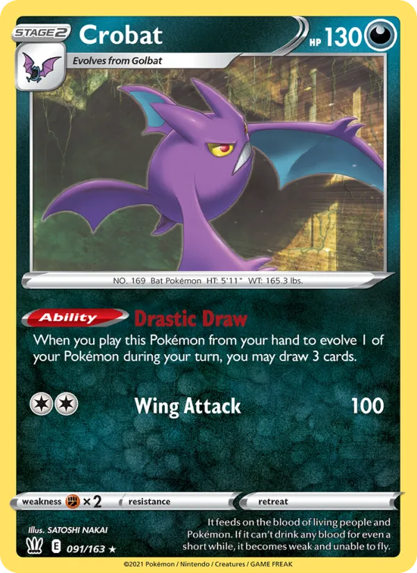 Crobat - Battle Styles Pokemon Card