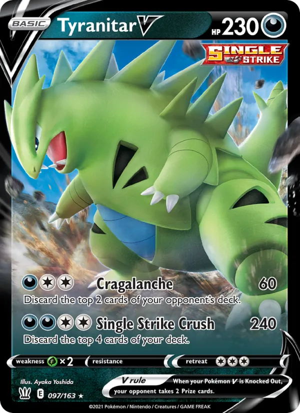 Tyranitar V - Battle Styles Pokemon Card