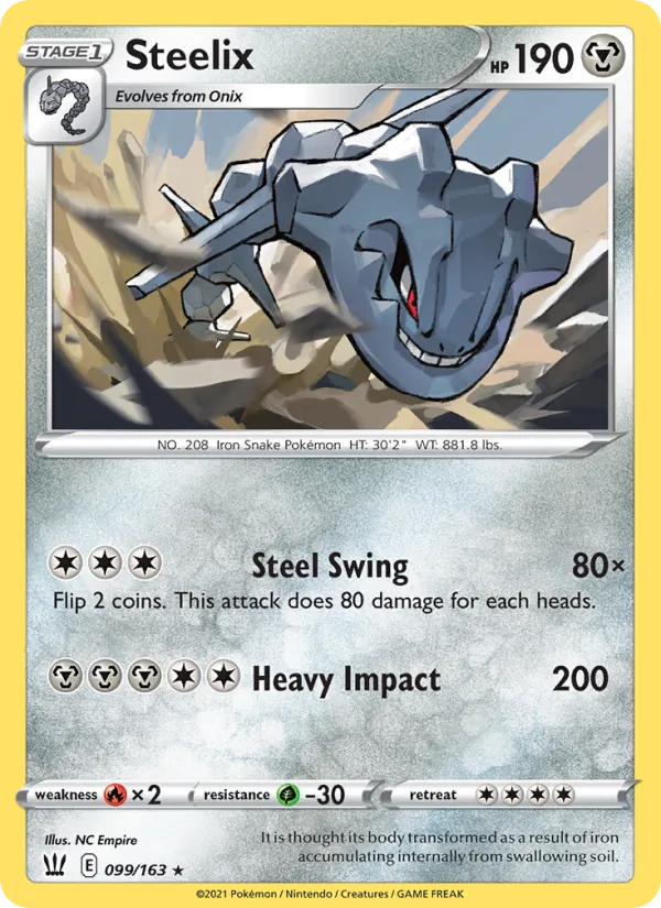 Steelix - Battle Styles Pokemon Card