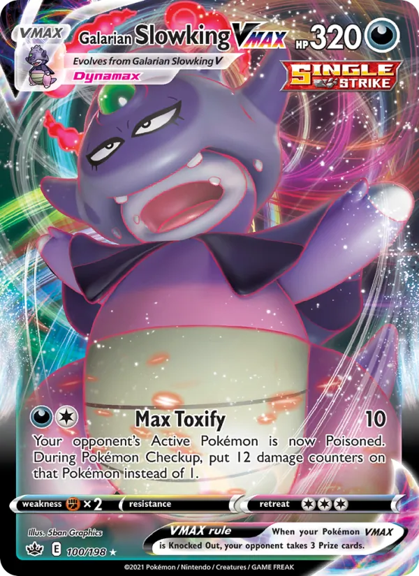 Galarian Slowking VMAX - Chilling Reign Pokemon Card