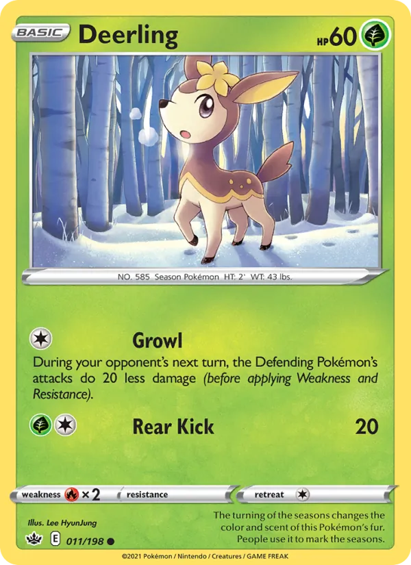 Deerling - Chilling Reign Pokemon Card