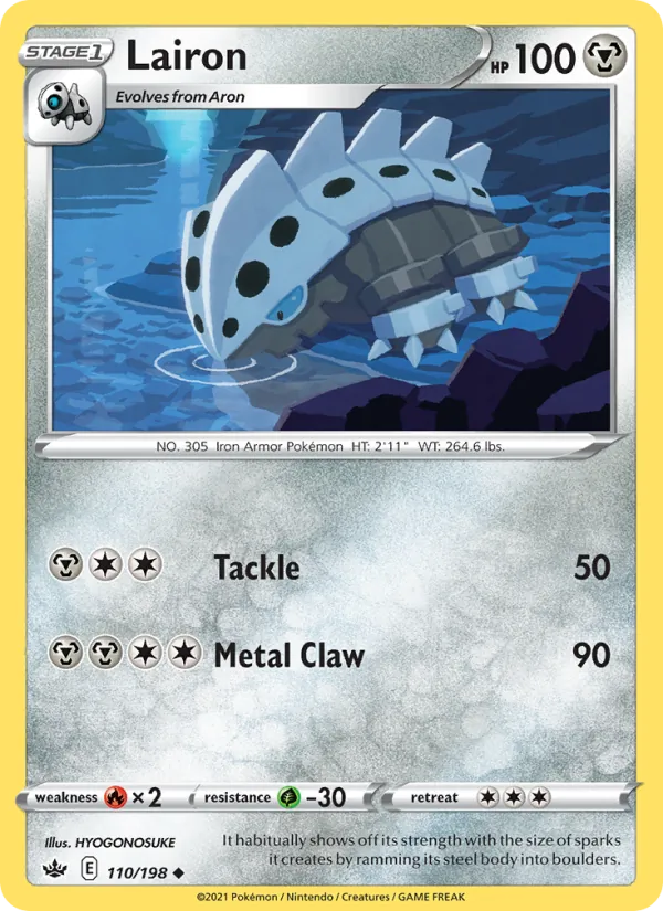 Lairon - Chilling Reign Pokemon Card
