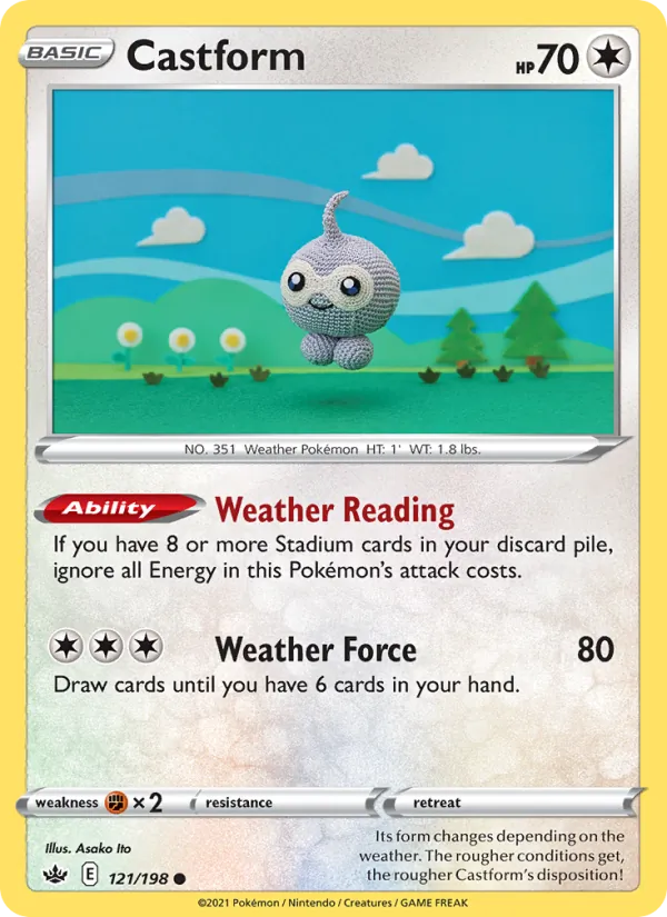 Castform - Chilling Reign Pokemon Card