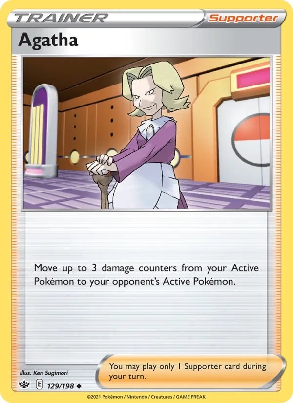 Agatha - Chilling Reign Pokemon Card