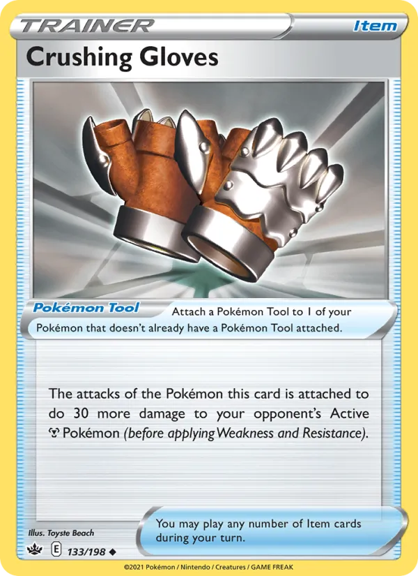 Crushing Gloves - Chilling Reign Pokemon Card