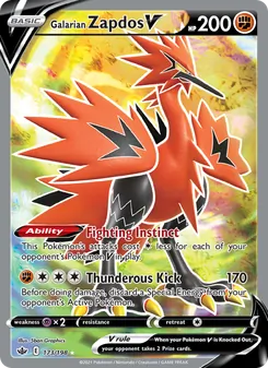 Galarian Zapdos V - Chilling Reign