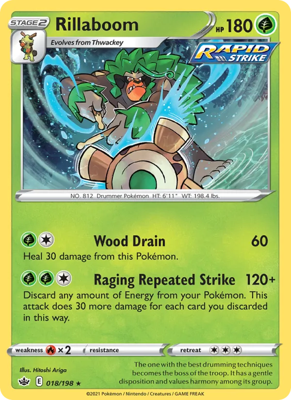 Rillaboom - Chilling Reign Pokemon Card