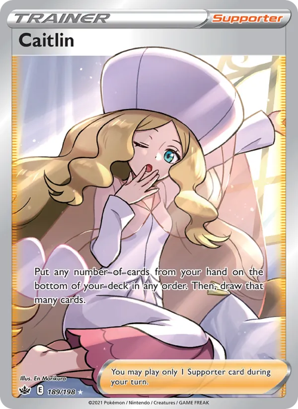 Caitlin - Chilling Reign Pokemon Card