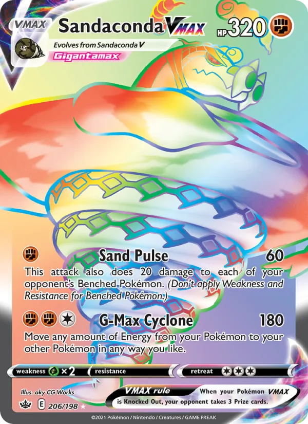 Sandaconda VMAX - Chilling Reign Pokemon Card