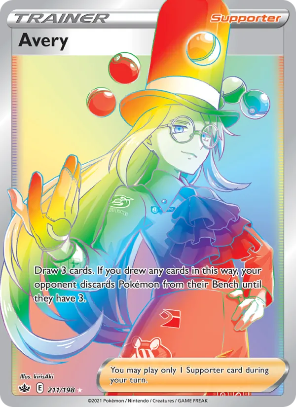 Avery - Chilling Reign Pokemon Card