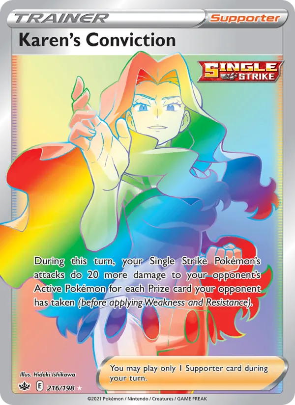 Karen's Conviction - Chilling Reign Pokemon Card