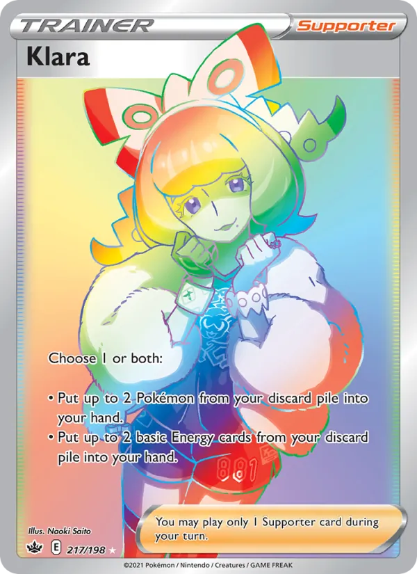 Klara - Chilling Reign Pokemon Card