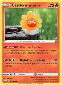 Castform Sunny Form - Chilling Reign
