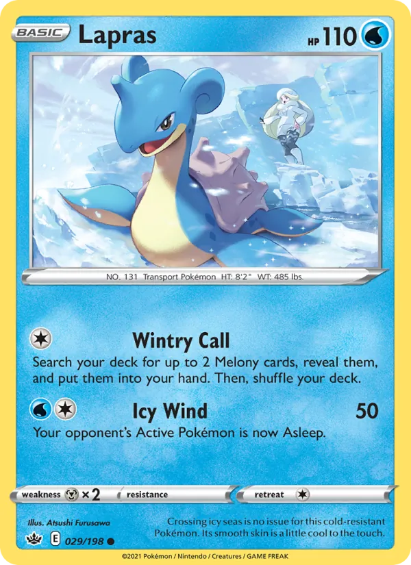 Lapras - Chilling Reign Pokemon Card