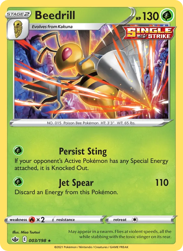 Beedrill - Chilling Reign Pokemon Card
