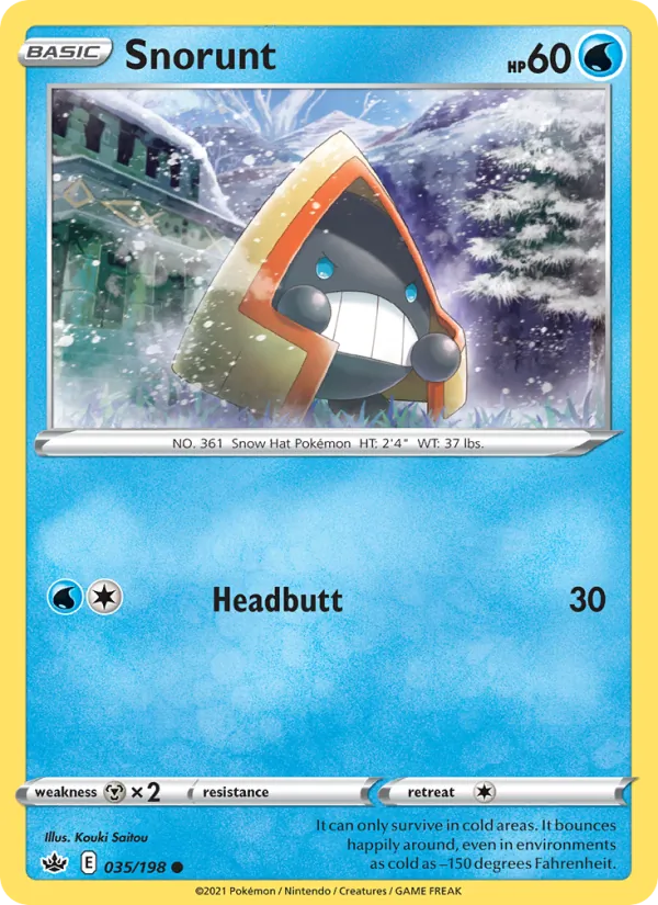 Snorunt - Chilling Reign Pokemon Card