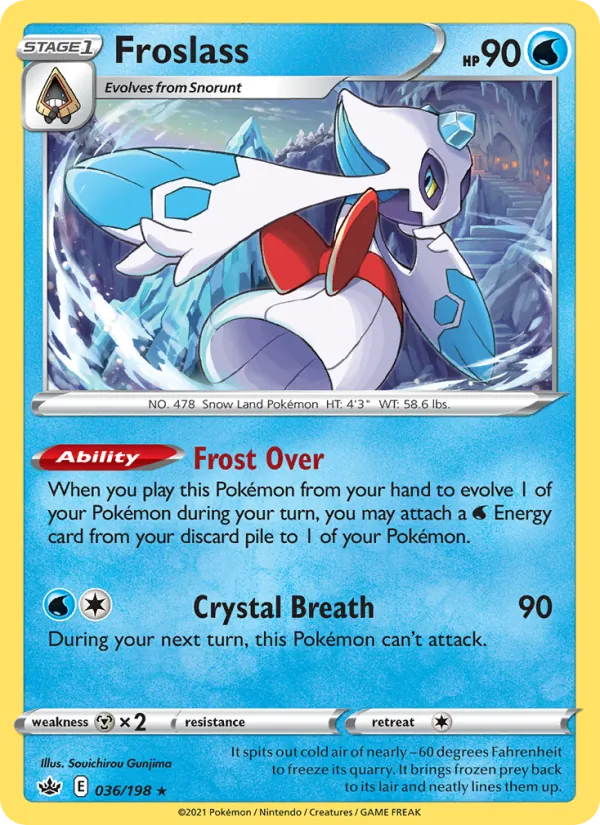 Froslass - Chilling Reign Pokemon Card