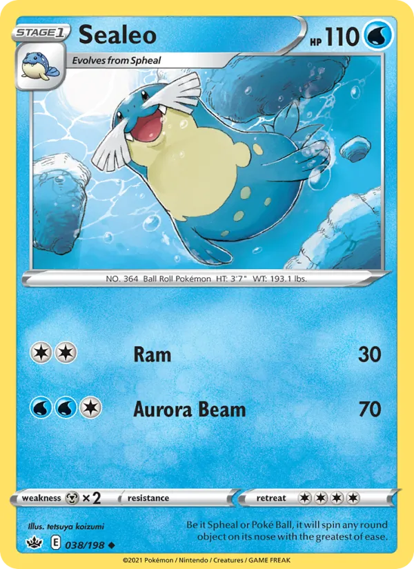 Sealeo - Chilling Reign Pokemon Card