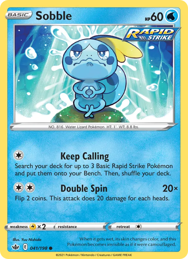 Sobble - Chilling Reign Pokemon Card