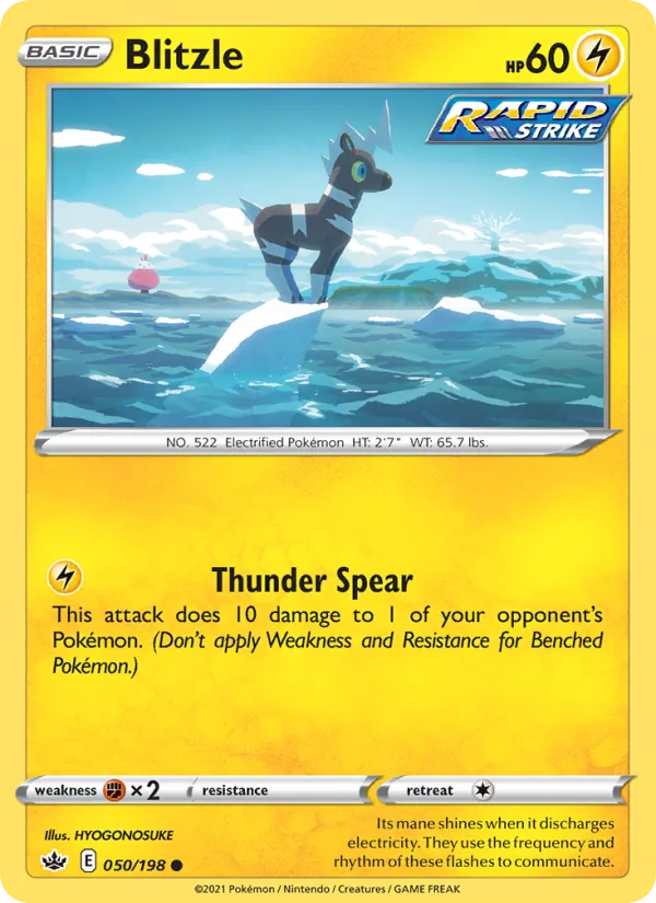 Blitzle - Chilling Reign Pokemon Card