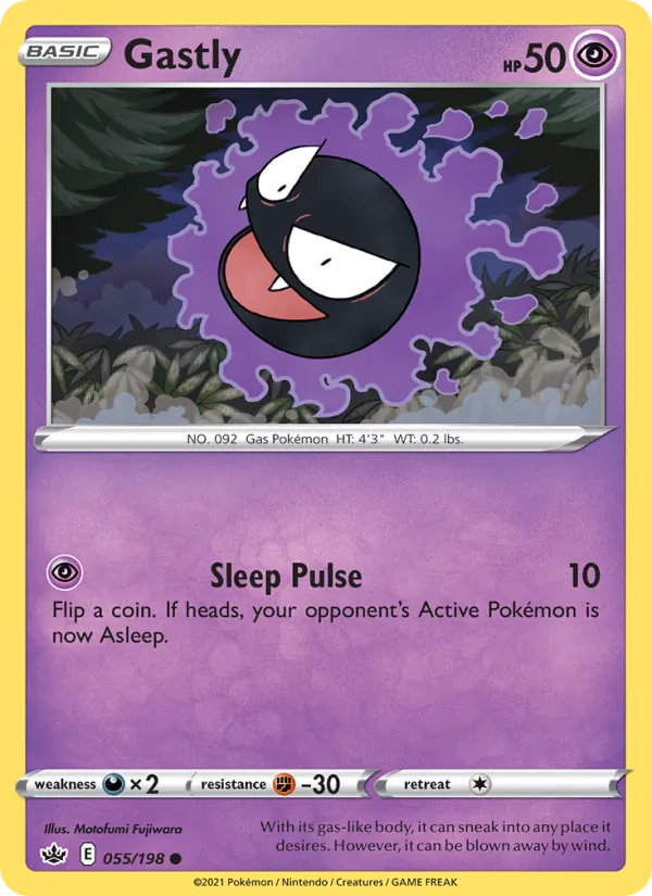 Gastly - Chilling Reign Pokemon Card