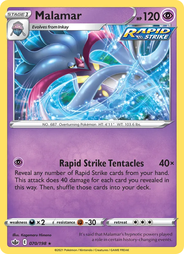 Malamar - Chilling Reign Pokemon Card