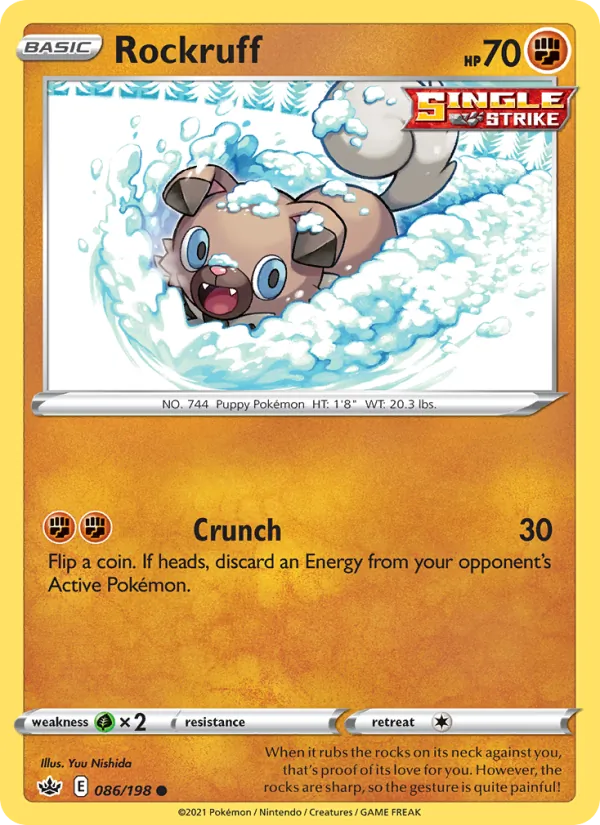 Rockruff - Chilling Reign Pokemon Card