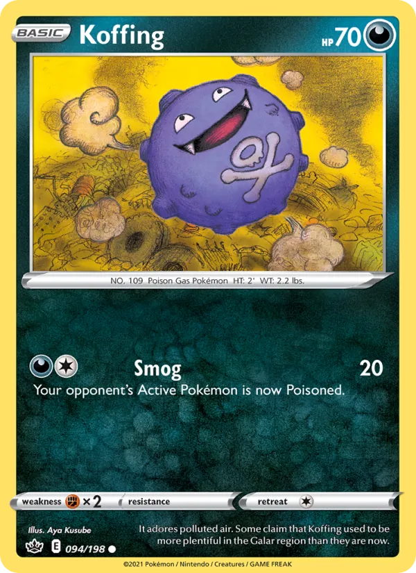 Koffing - Chilling Reign Pokemon Card