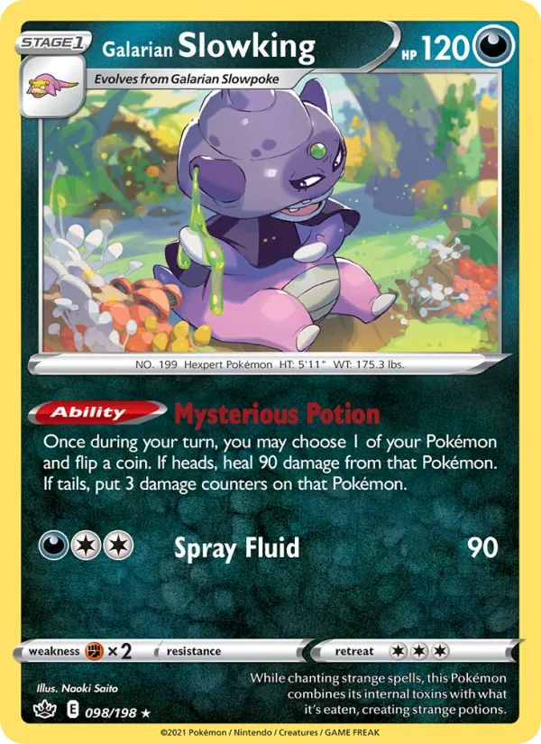 Galarian Slowking - Chilling Reign Pokemon Card