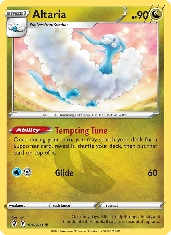 Altaria - Evolving Skies Pokemon Card