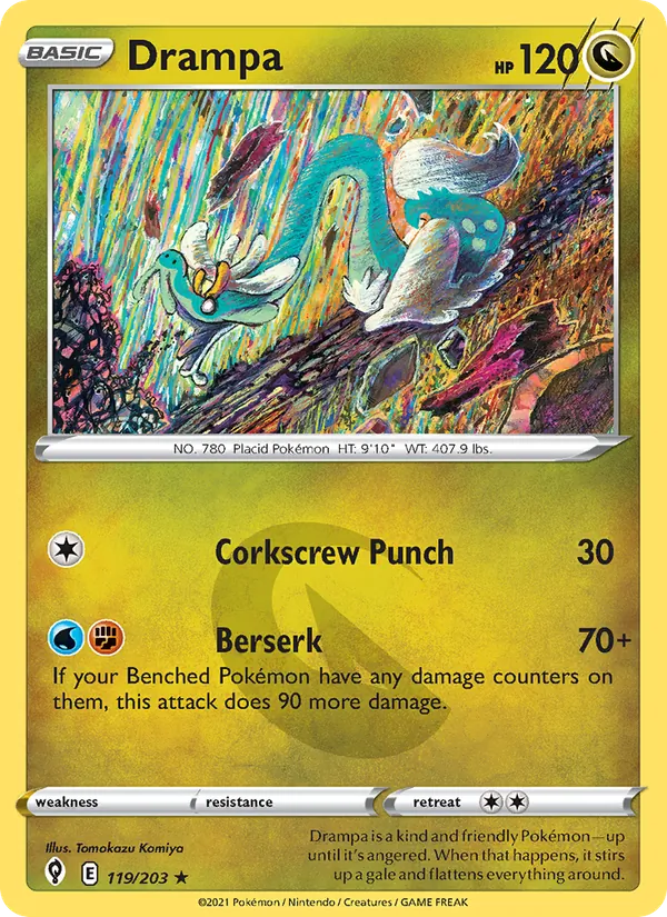 Drampa - Evolving Skies Pokemon Card