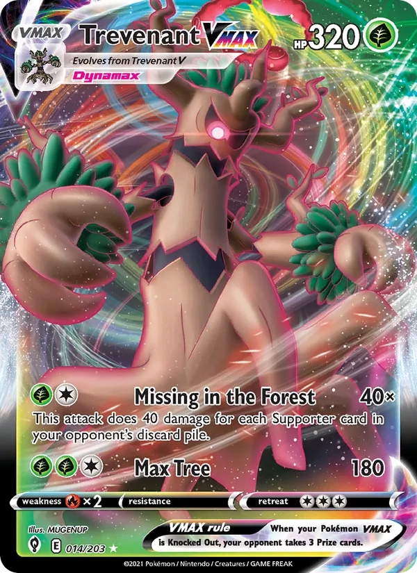 Trevenant VMAX - Evolving Skies Pokemon Card