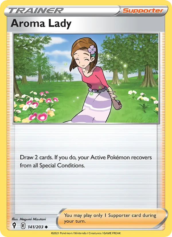 Aroma Lady - Evolving Skies Pokemon Card