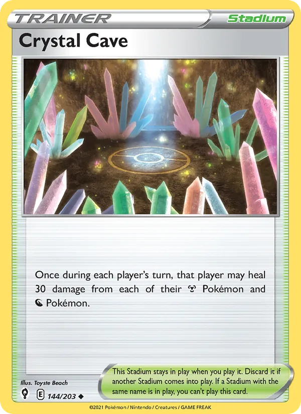 Crystal Cave - Evolving Skies Pokemon Card