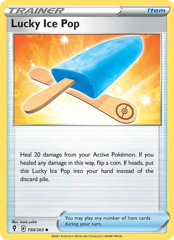 Lucky Ice Pop - Evolving Skies Pokemon Card