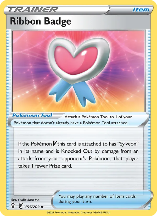 Ribbon Badge - Evolving Skies Pokemon Card