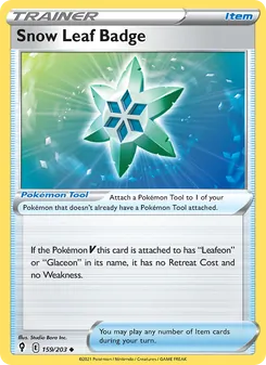 Snow Leaf Badge - Evolving Skies