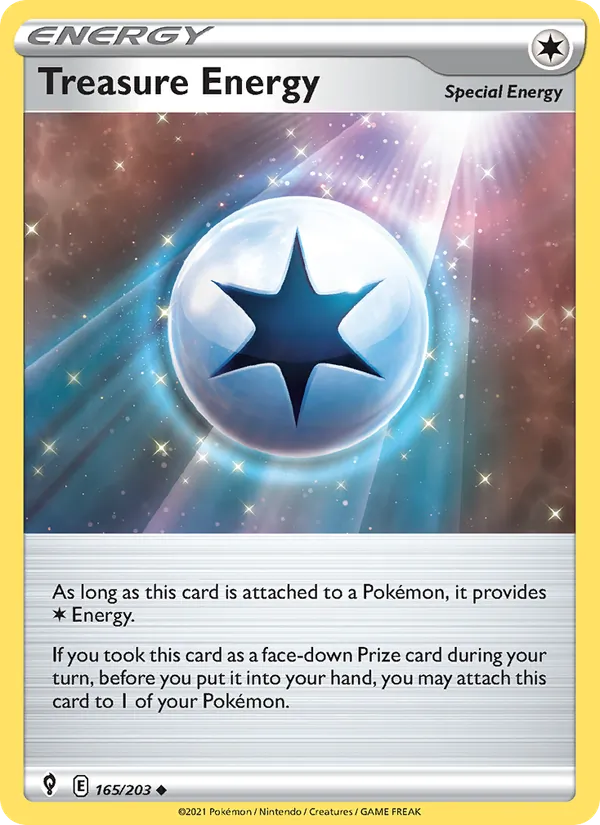 Treasure Energy - Evolving Skies Pokemon Card