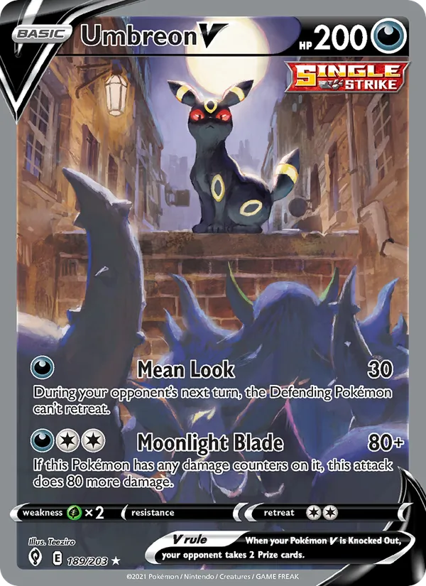 Umbreon V - Evolving Skies Pokemon Card