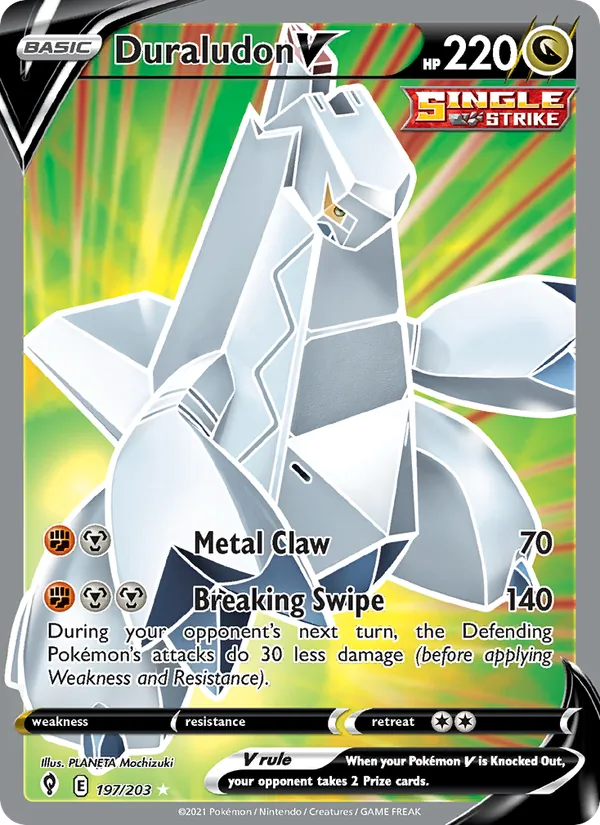 Duraludon V - Evolving Skies Pokemon Card