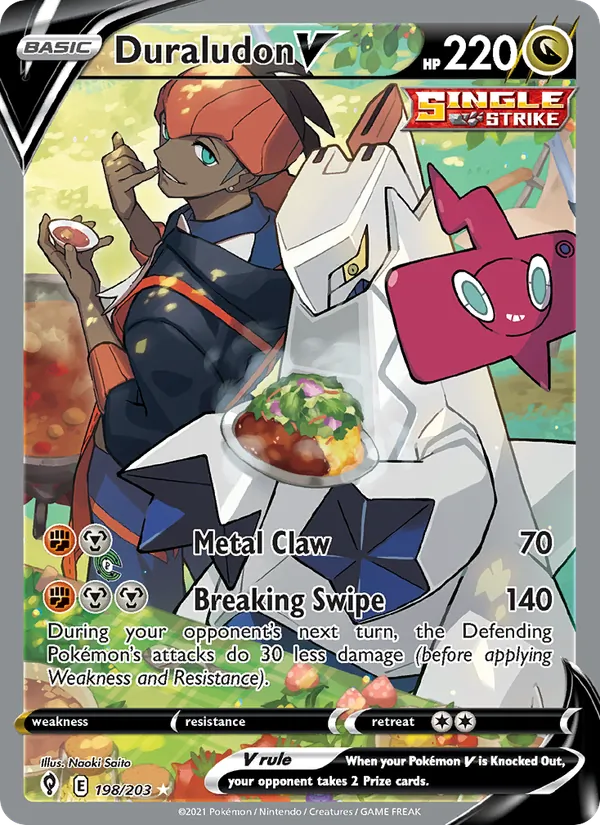 Duraludon V - Evolving Skies Pokemon Card