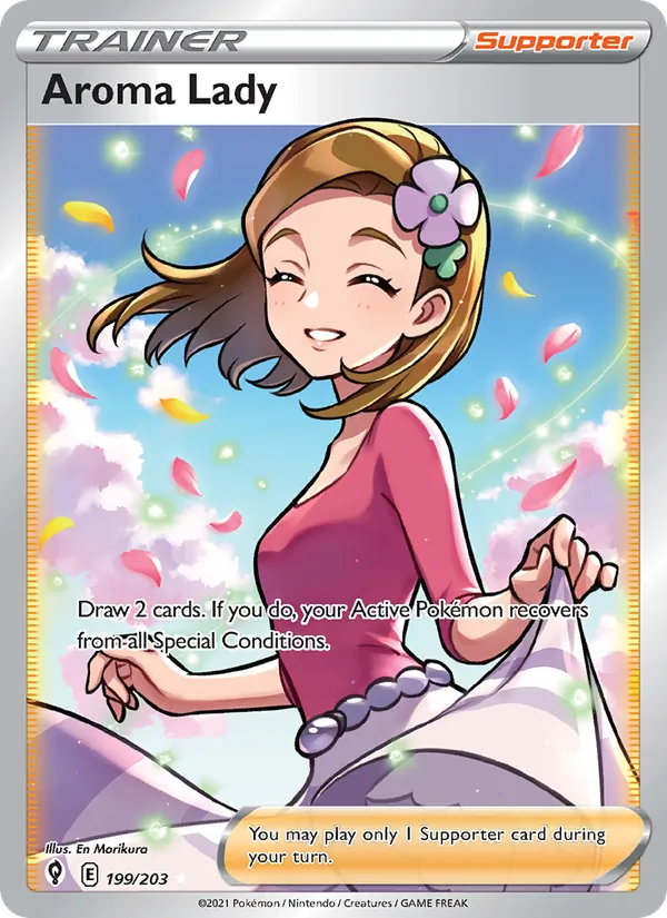 Aroma Lady - Evolving Skies Pokemon Card