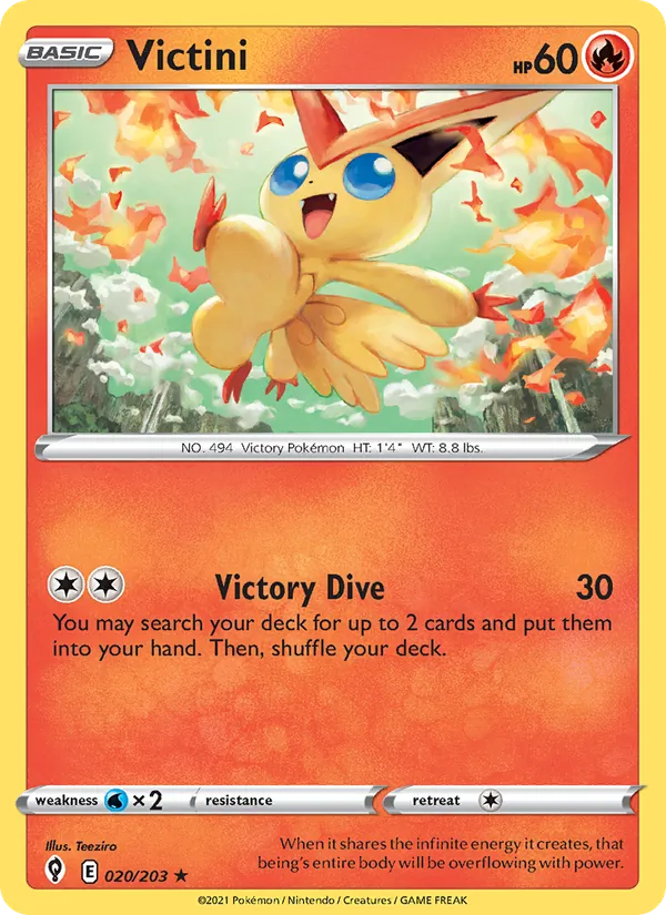 Victini - Evolving Skies Pokemon Card
