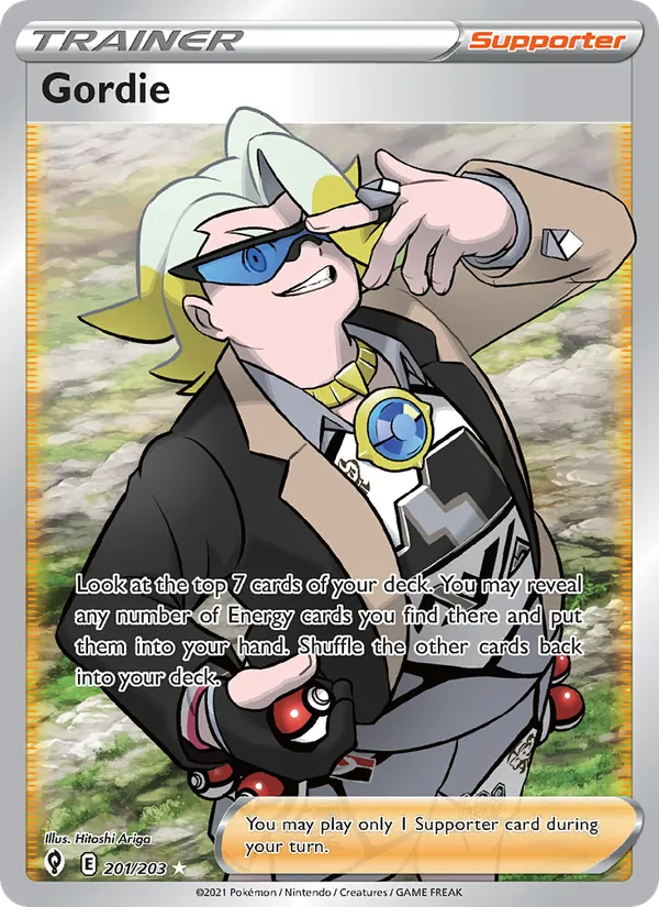 Gordie - Evolving Skies Pokemon Card
