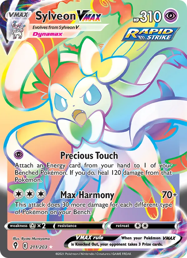Sylveon VMAX - Evolving Skies Pokemon Card