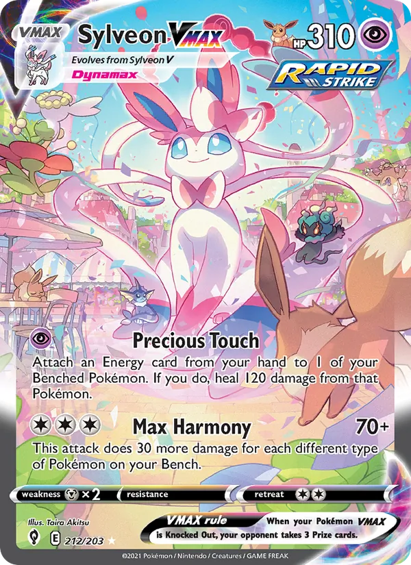 Sylveon VMAX - Evolving Skies Pokemon Card