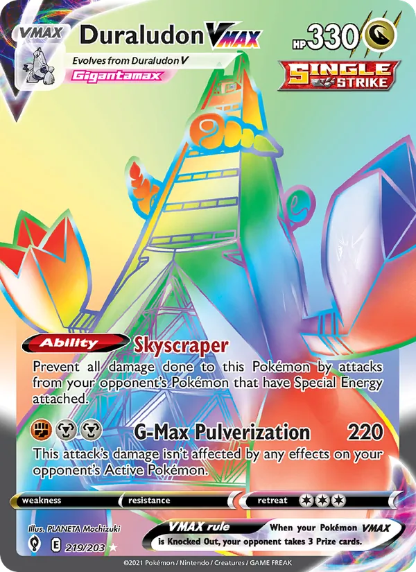 Duraludon VMAX - Evolving Skies Pokemon Card