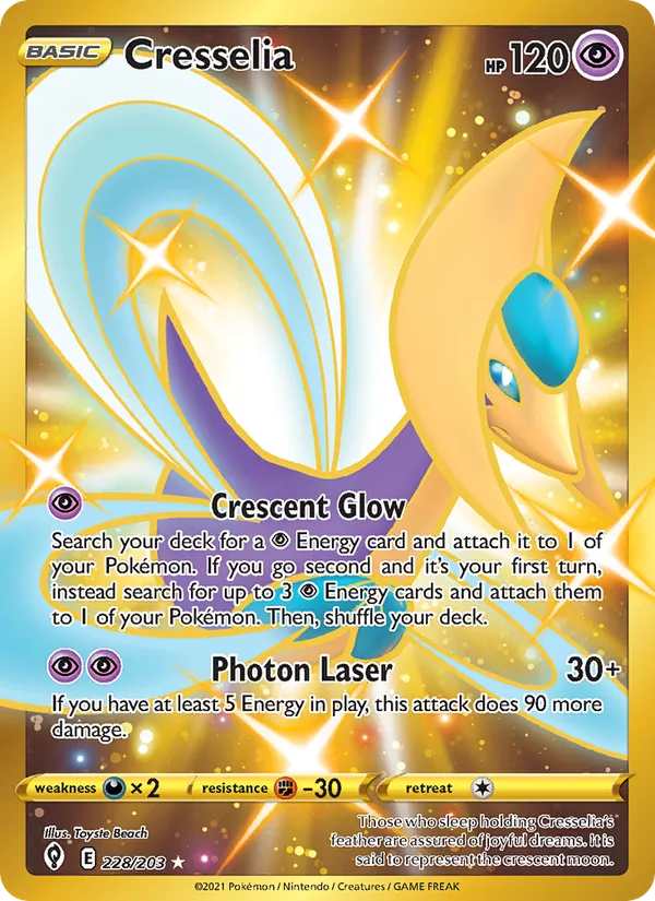 Cresselia - Evolving Skies Pokemon Card