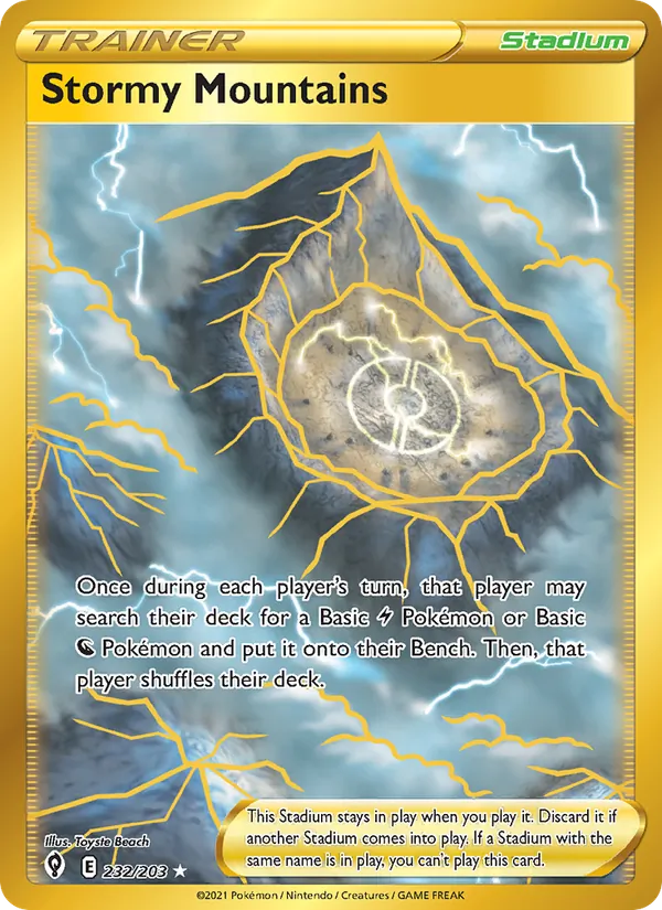 Stormy Mountains - Evolving Skies Pokemon Card