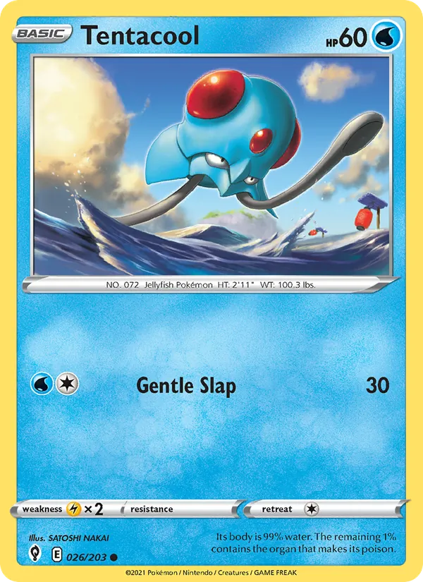 Tentacool - Evolving Skies Pokemon Card
